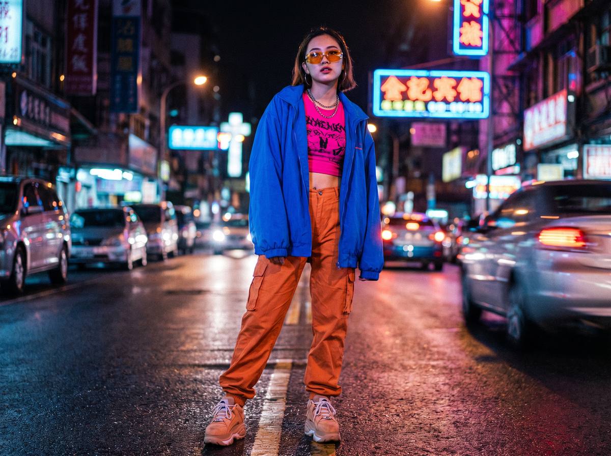 91网 - 霓虹夜跑潮流穿搭视频教程